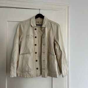 Madewell Cream Cotton Jean Jacket